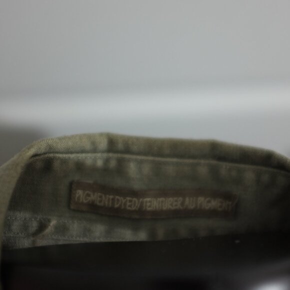 Khakis by Arrow green button shirt 100% cotton size LT - Picture 6 of 10